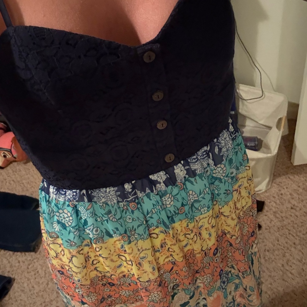 Colorful Spaghetti Strap Dress - Picture 4 of 5